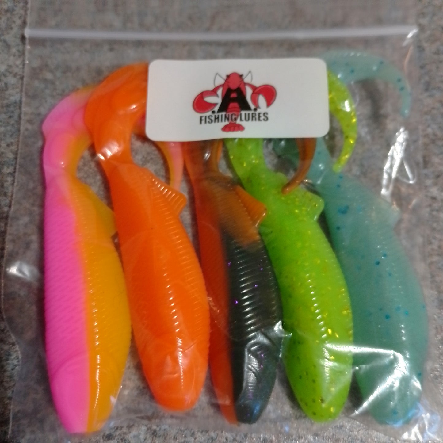 95mm curly tails Qty 5